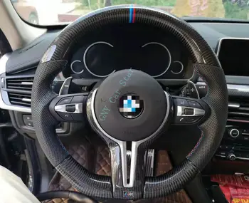 100% Realių Anglies Pluošto Automobilio Vairas BMW M2 F87 M3 328M F80 M4 F82 (Nr. Šildomos Jokios Vibracijos)
