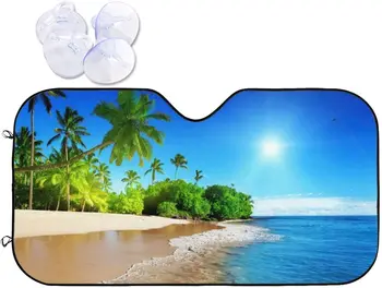 Paplūdimys prekinis, galinis Stiklo Saulės Atspalvis, Raštas Automobilių skėtį nuo saulės Blokuoja UV Spindulių, Saulės Skydelis (55