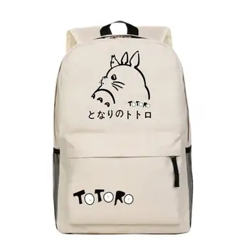 Kawaii Sanrio Totoro Anime ir Animacinių filmų Mielas Drobės Mokyklos Bag Kuprinė Kompiuterio Krepšys Laisvalaikio Krepšys Atostogų Dovanų Žaislai Mergaitėms