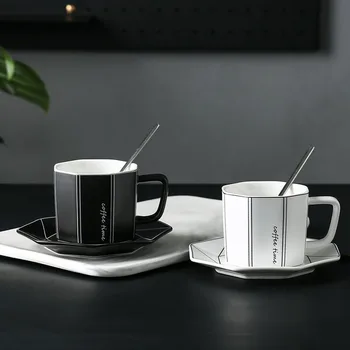 Keraminės kavos puodelio lėkštė paprasta continental office puodeliai kūrybos pusryčiai 